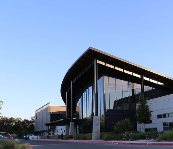 Front view of Cyrus One data center 