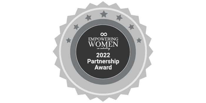 2022 Empowering Women Partnership Award Badge