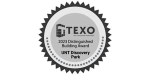 2022-TEXO-Distinguished-Building-Awards-Badge-UNT-Discovery-Park