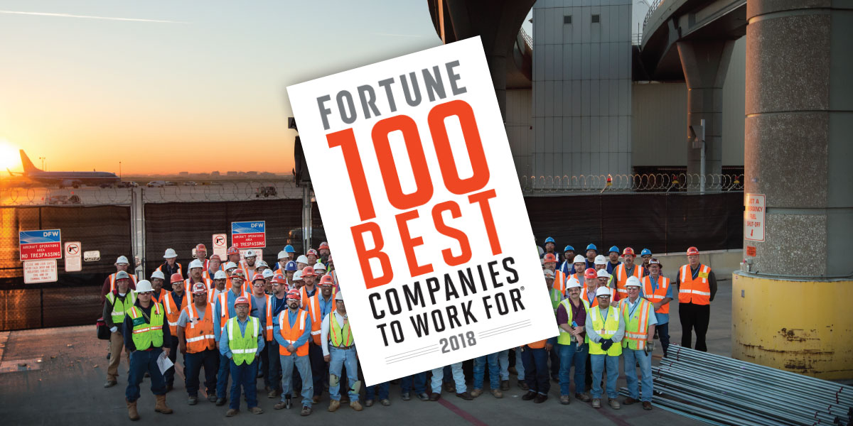 Image for TDIndustries Named to the 2018 Fortune “100 Best Companies to Work For List®”